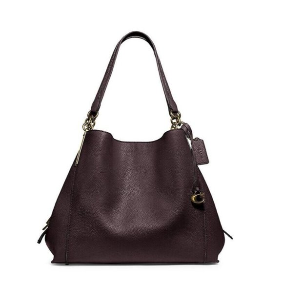 Coach Handbags - Coach Dalton Pebble Leather Shoulder Bag Purse Leather GD Oxblood